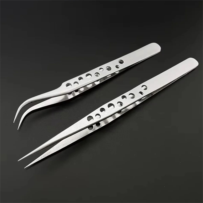 Electronics Repair Business - Industrial Tweezers Precision Anti-static Curved Straight