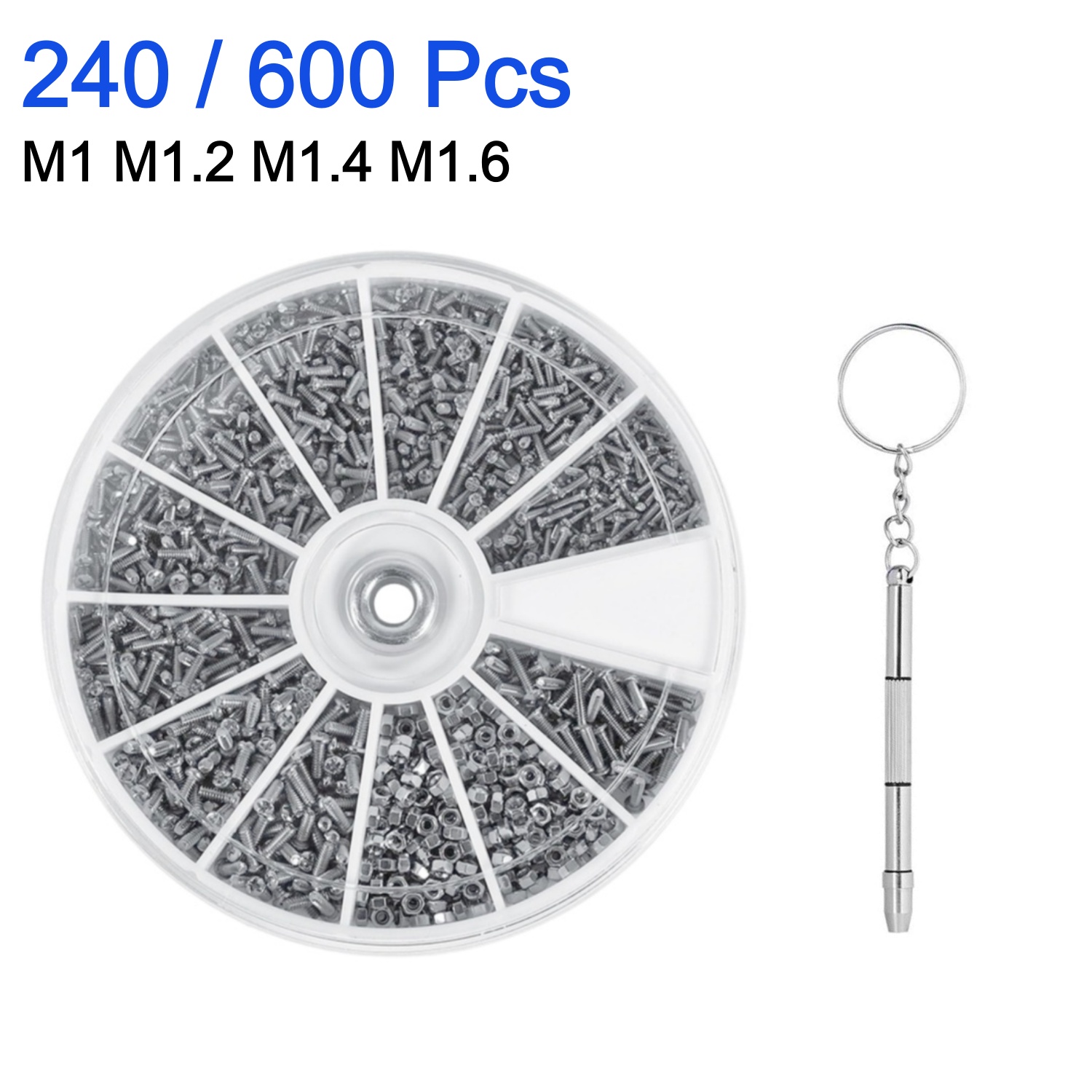 Electronics Repair Business - 240/600Pcs small screw nut screwdriver set，